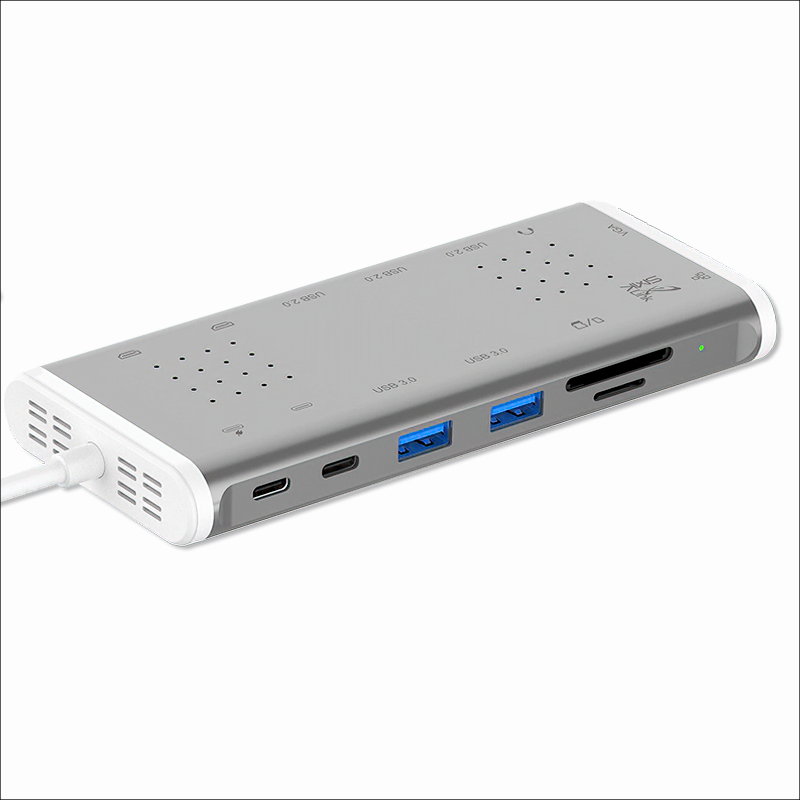 USB-C 100W Mini Docking Station with Multi-Stream Triple-Video